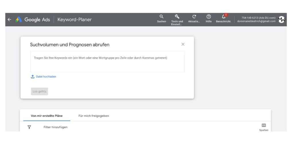 Bounce Rate Google Keyword Planer nutzen