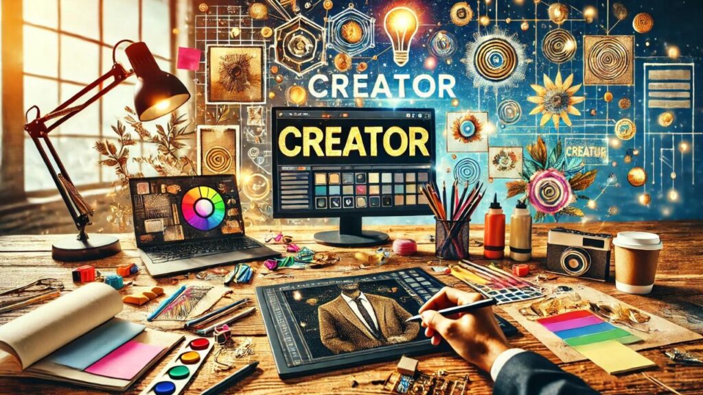 Der Schöpfer Archetyp im Marketing - ein Schreibtisch und eine Umgebung für Creators