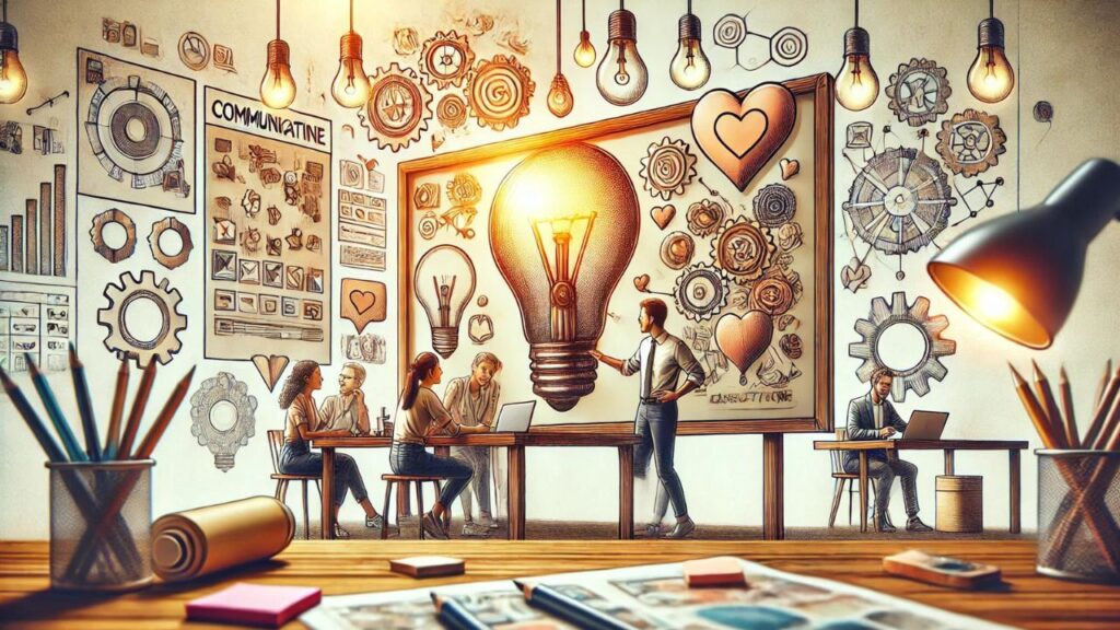 KI im Marketing_Menschen im Gespräch miteinander_Marketer und Kunde