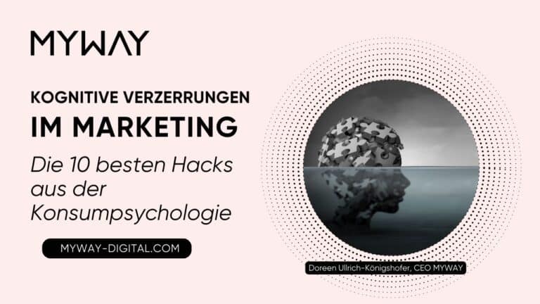 a puzzle brain in water-Kognitive Verzerrungen im Marketing