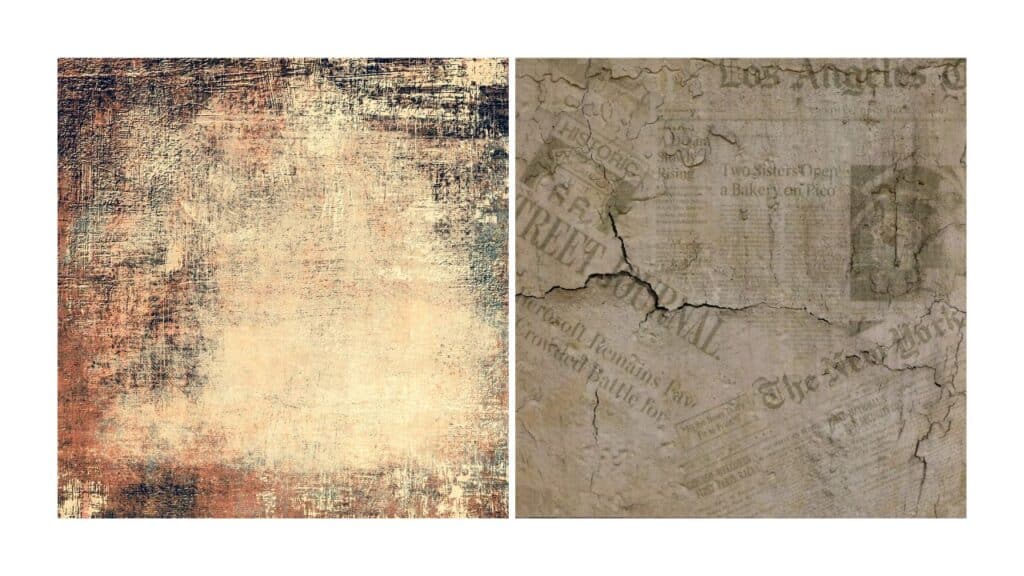 Vintage-Look Texturen und Rauscheffekte