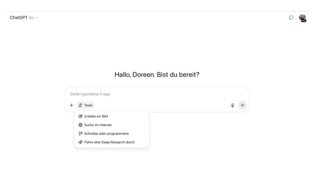 Deep Search mit ChatGPT und bloggen