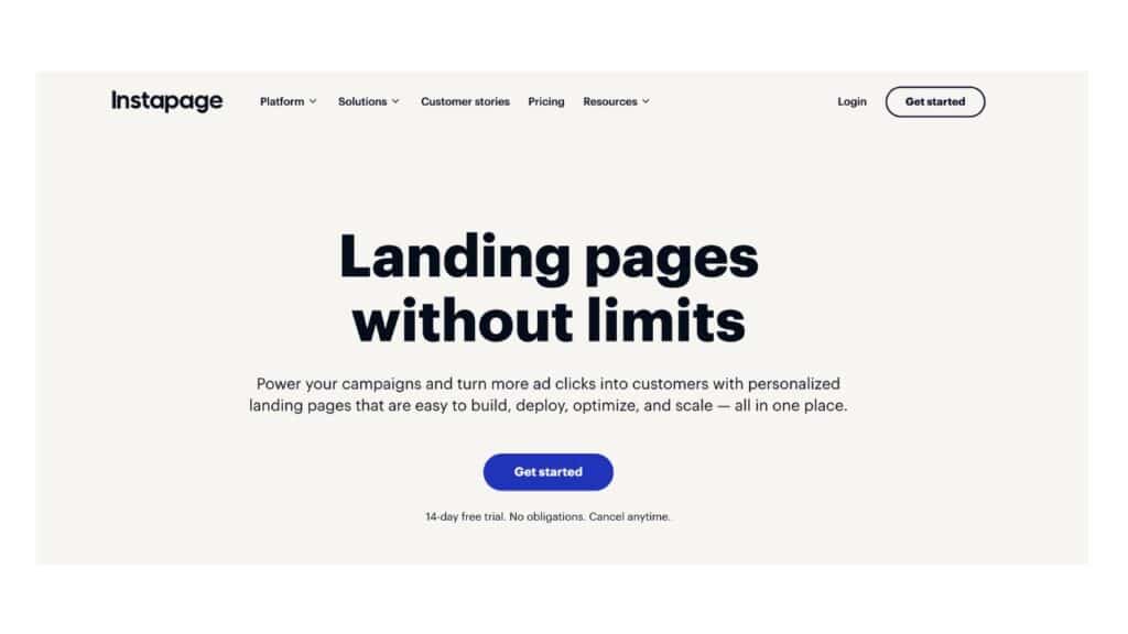 Instapage Ki-Landingpages Sample
