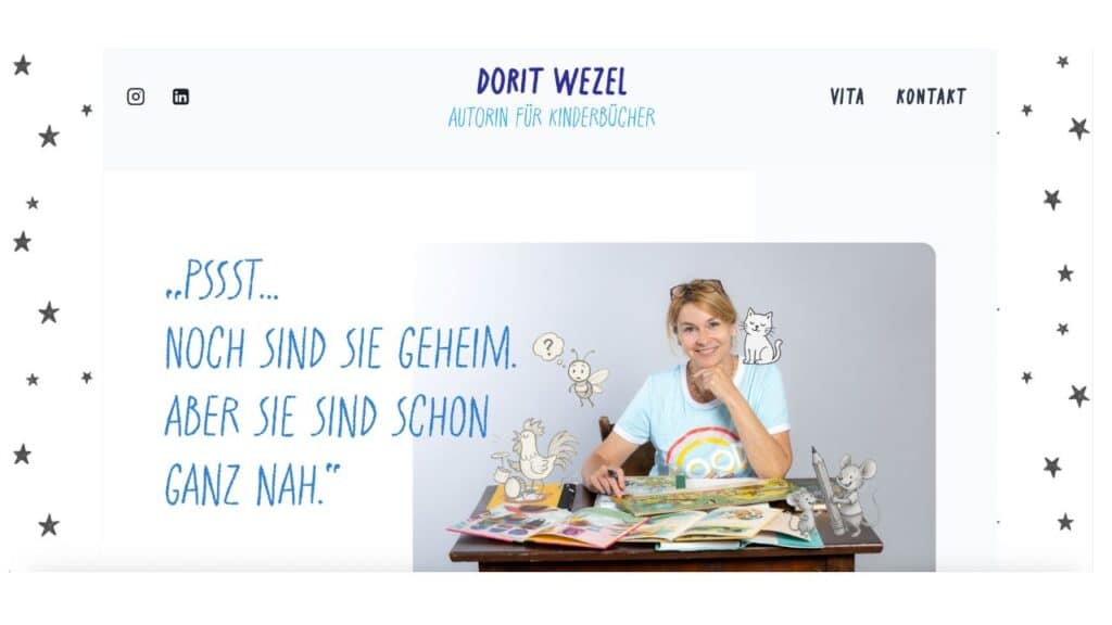 Webdesign Trends 2026 Beispiel Dorit Wezel